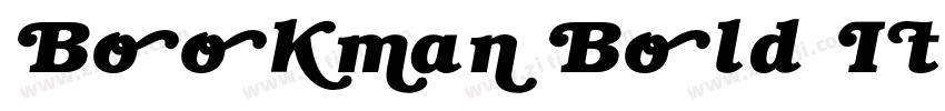 Bookman Bold Italic字体转换